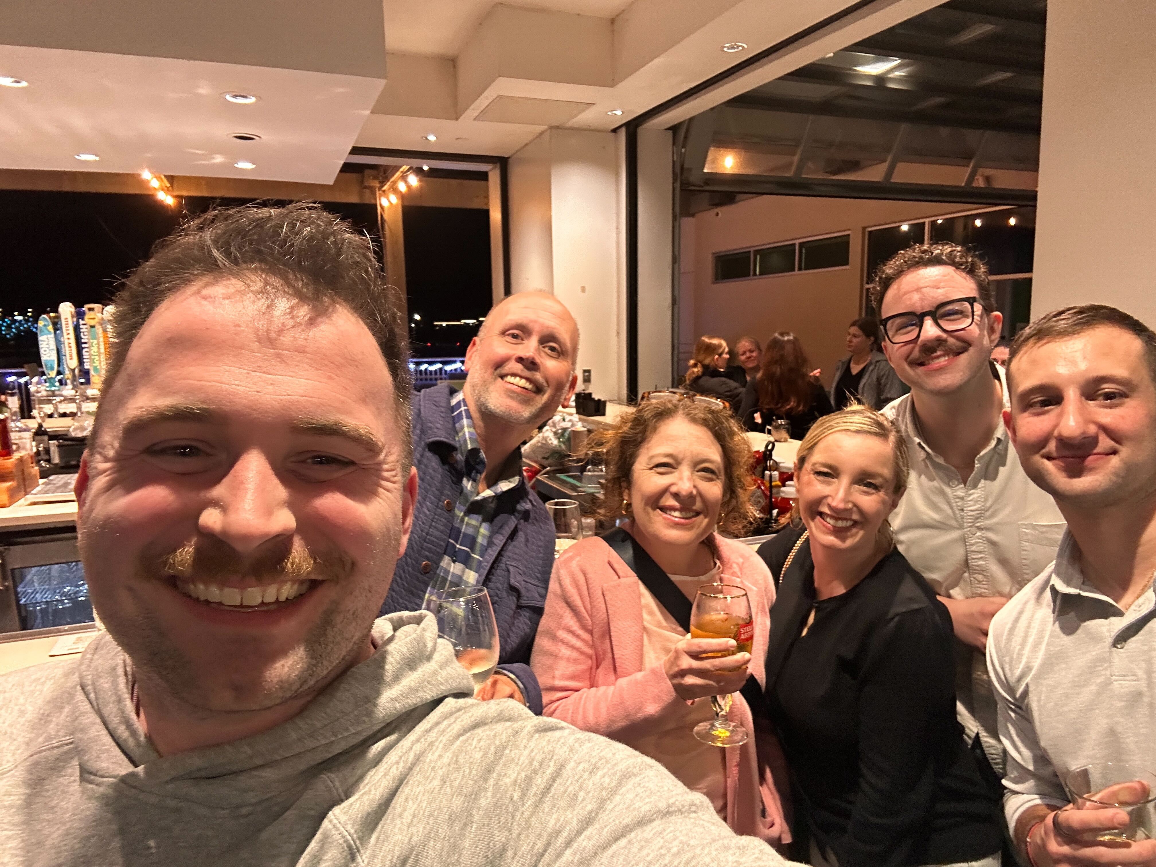 HealthJoy team at a group dinner.
