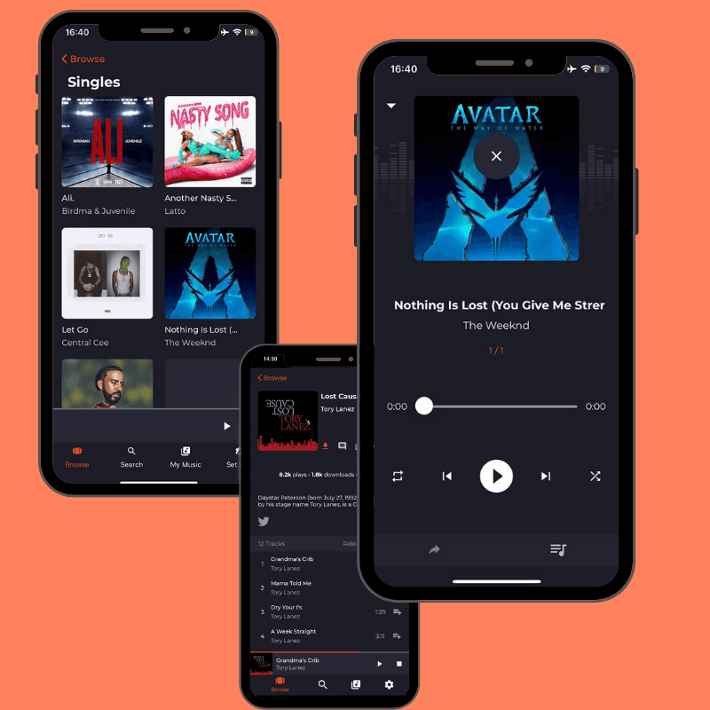 damixhub music streaming app