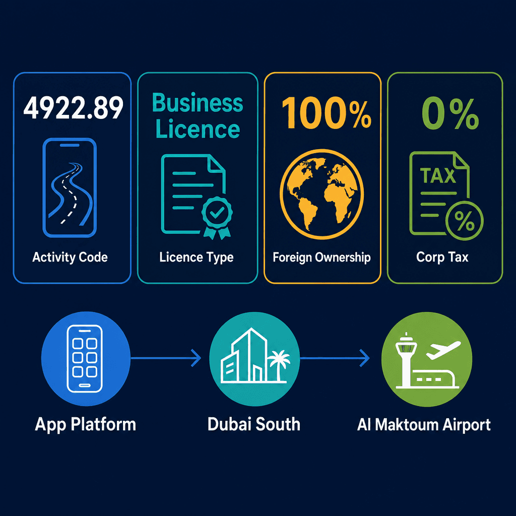 Infographic: Smart App Transport Services Business License in Dubai: Cost and Requirements