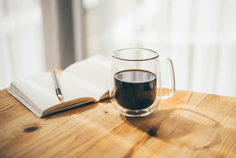 Woman draws on a graphic tablet