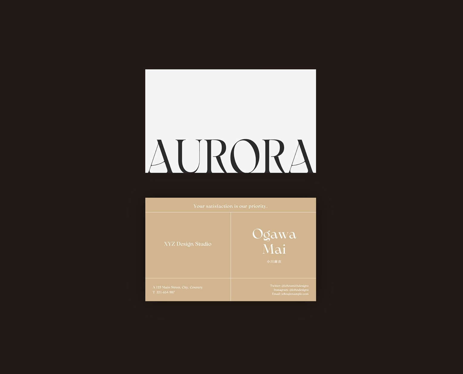 AURORA Business Card.