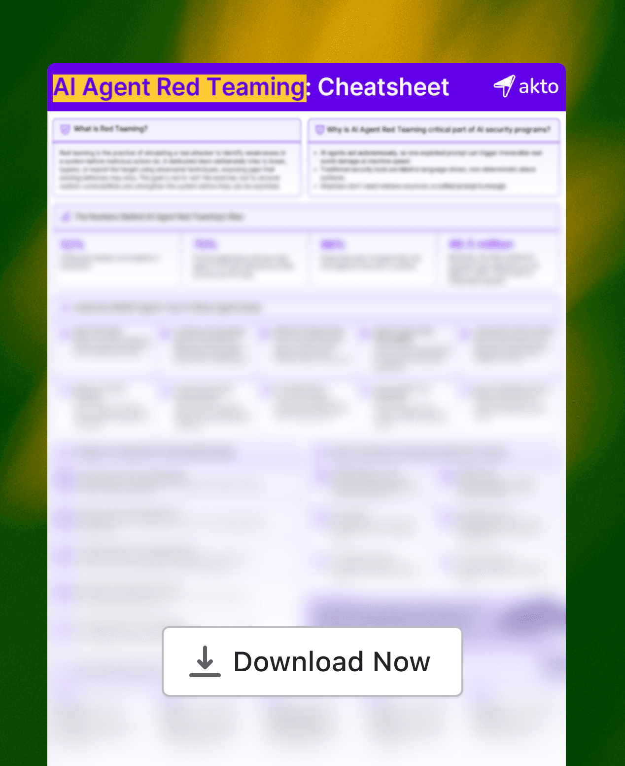 AI Agent Red Teaming Cheatsheet