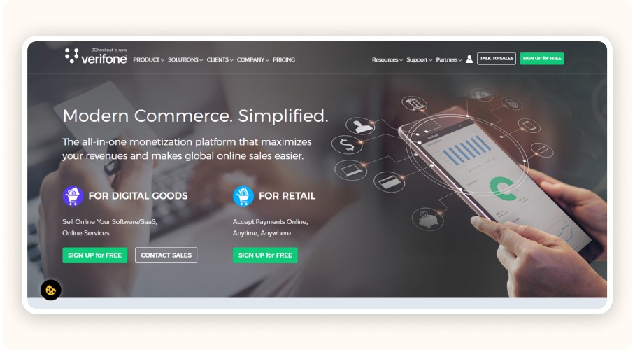 Verifone (formerly 2Checkout) interface
