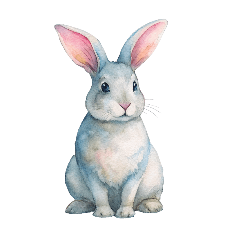 watercolor bunny