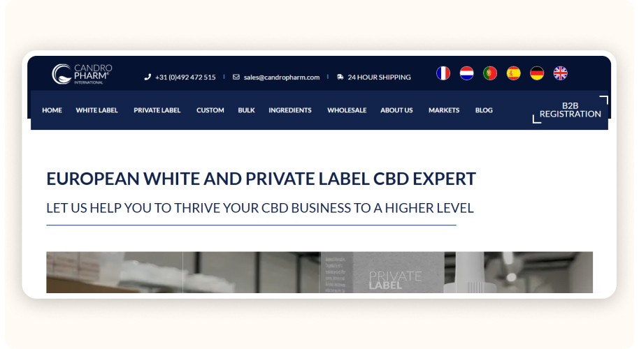 Candropharm homepage