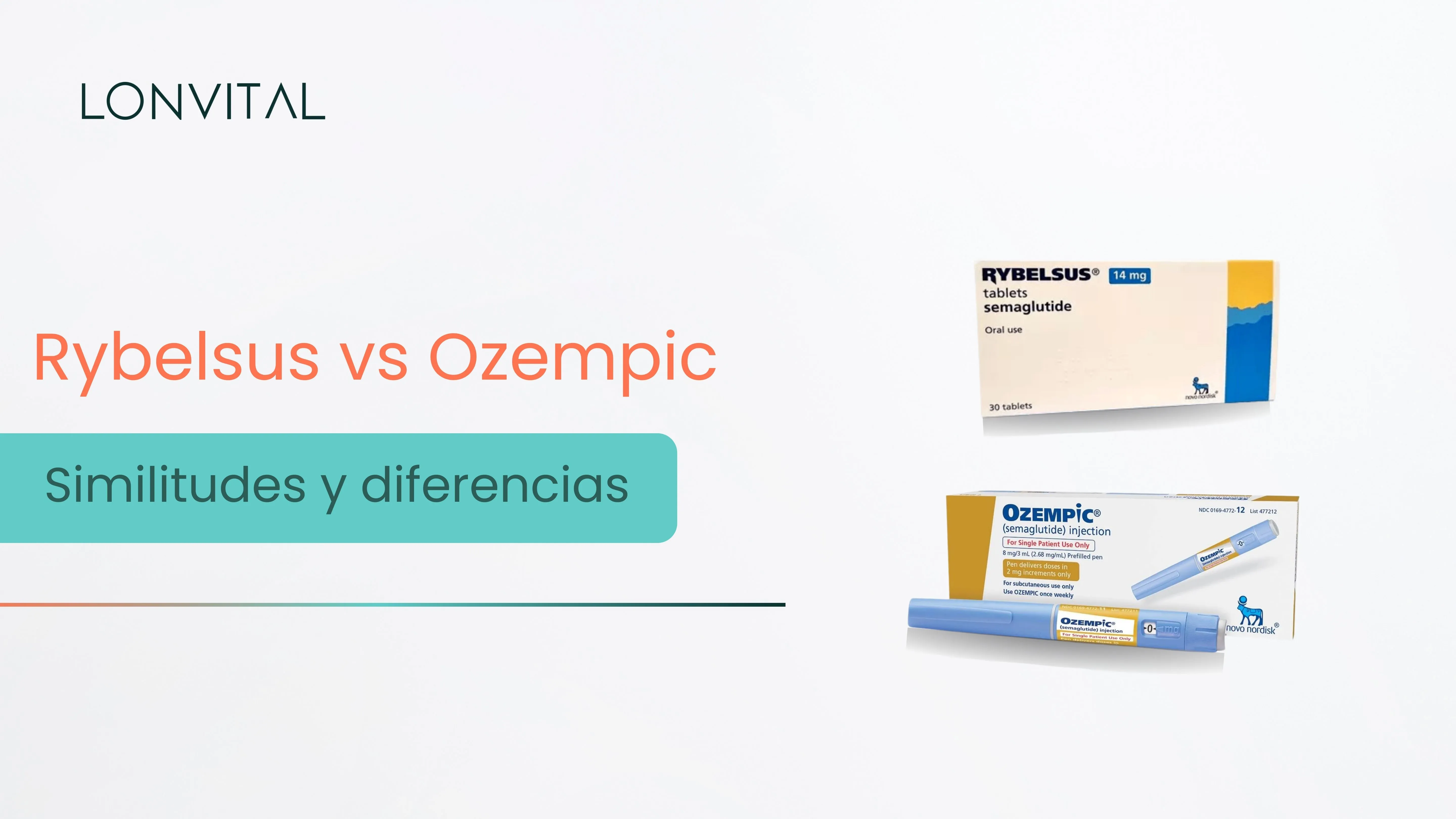 Rybelsus vs Ozempic | Similitudes y diferencias