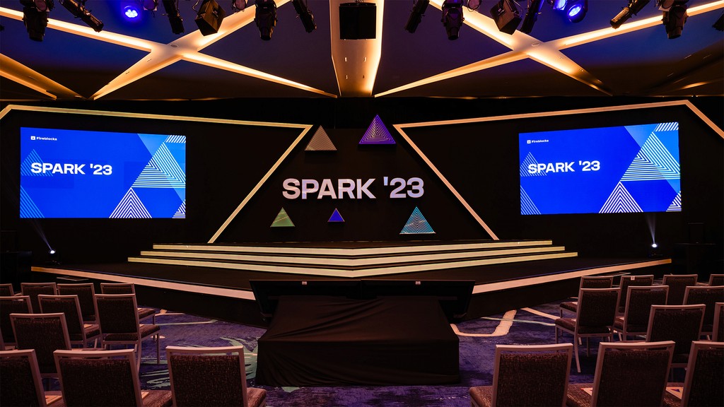 Photo of the SPARK stage.