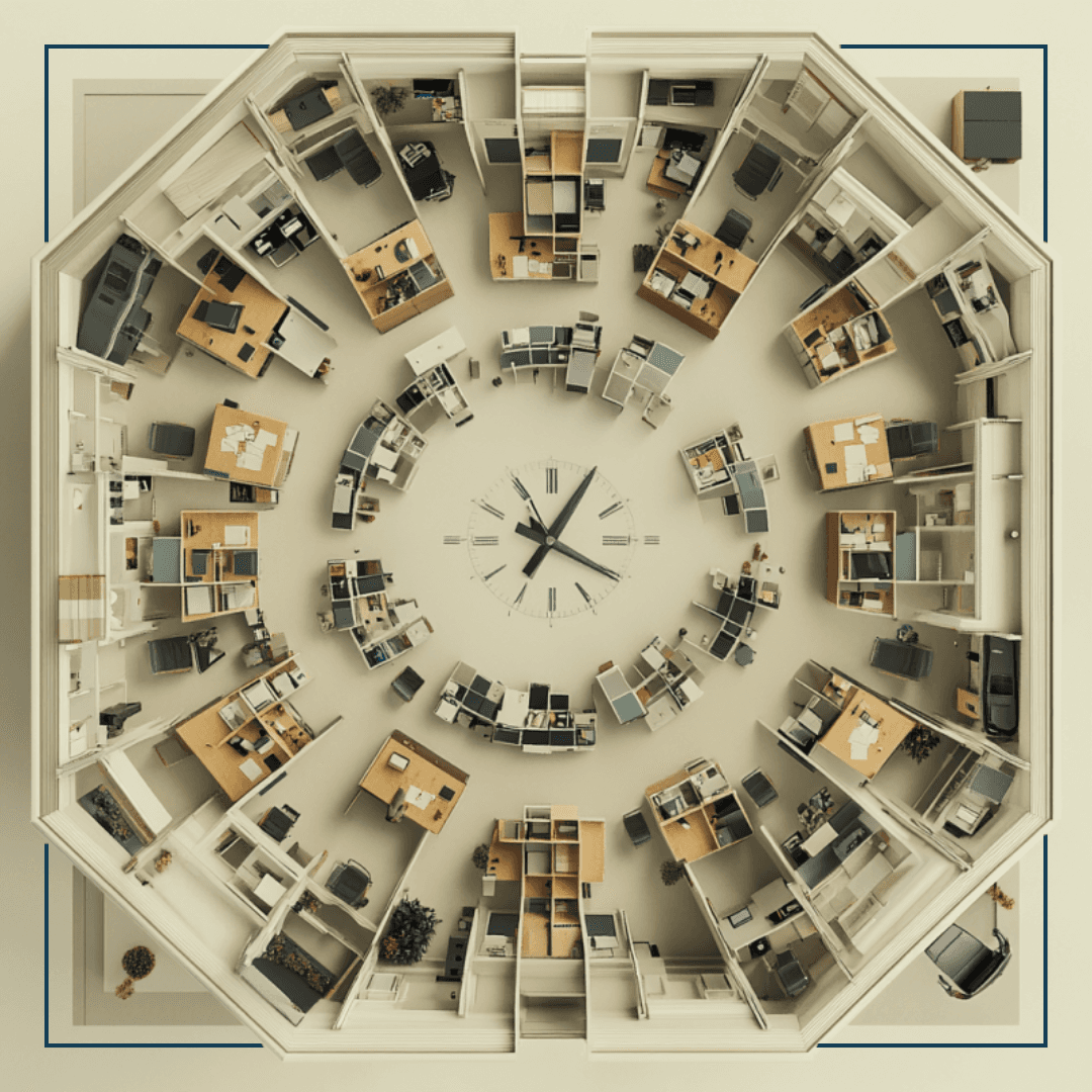 Hand mit Handy und Kompassapp, ein Schiff im Hintegrund