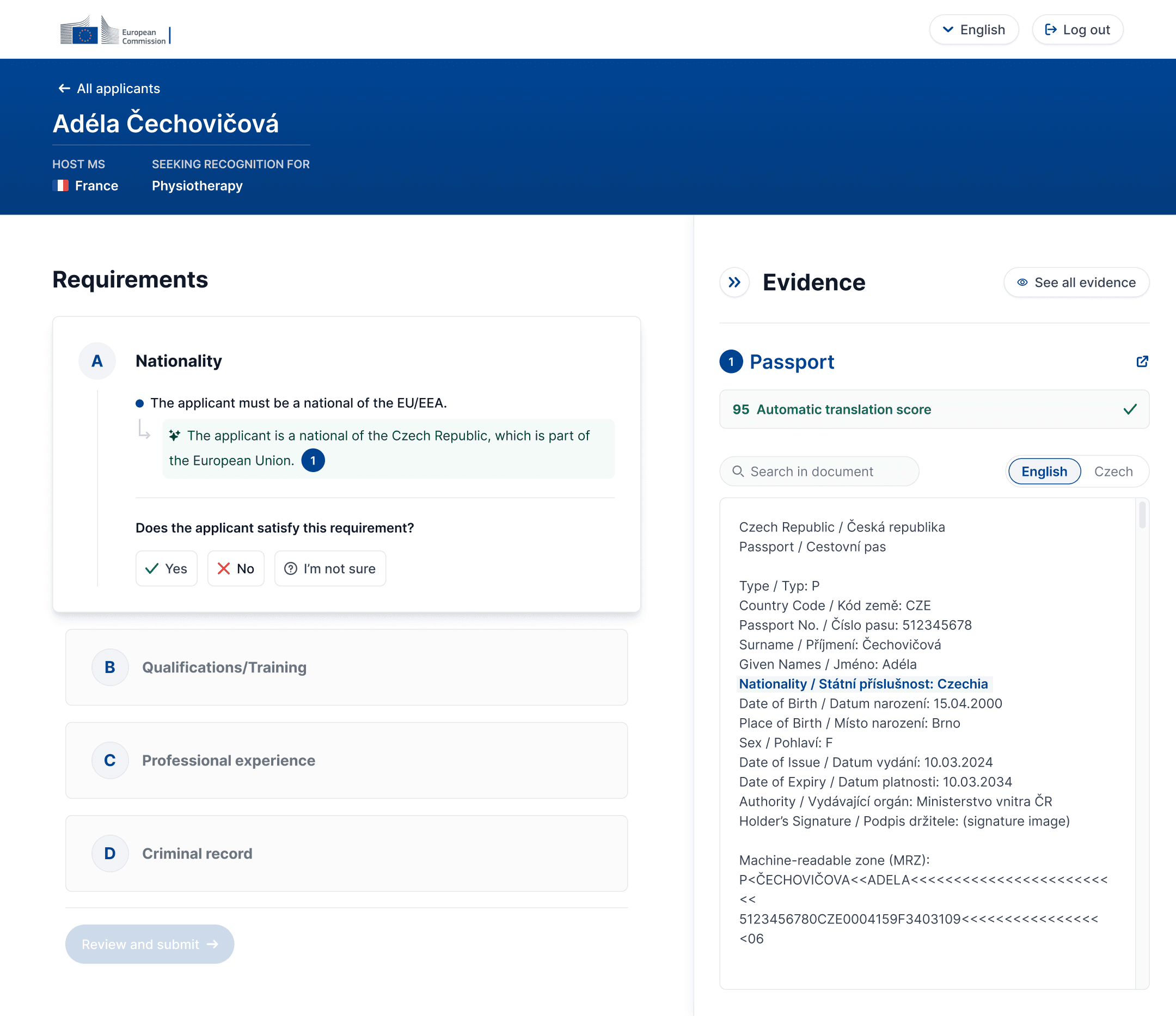 AI PoC Evaluate application 1
