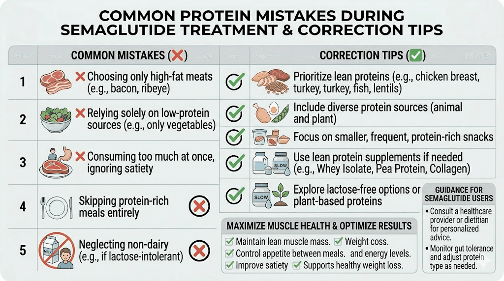 Common protein mistakes on semaglutide and how to fix them