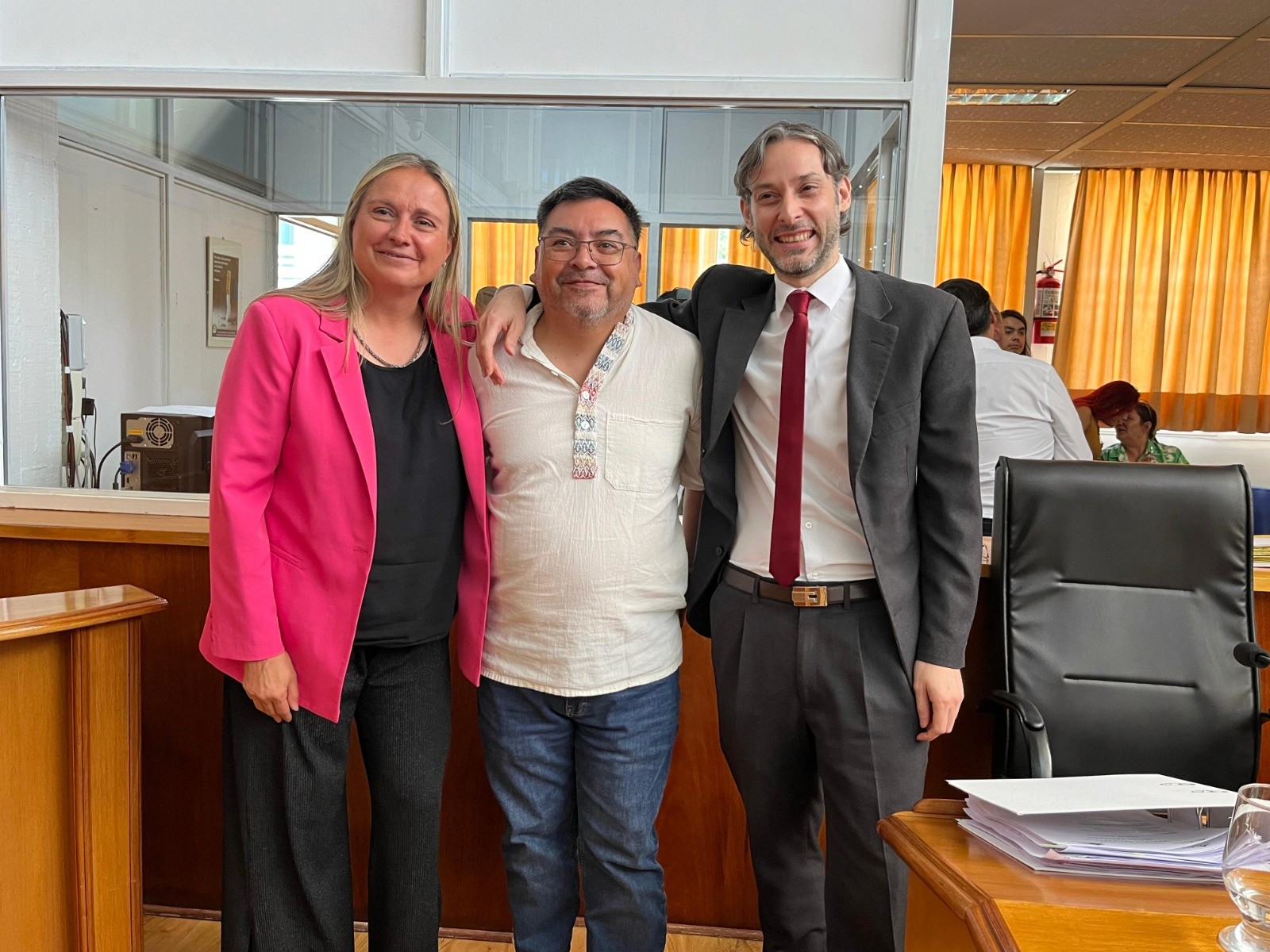 Ángel callupil participó de su última sesión como concejal.