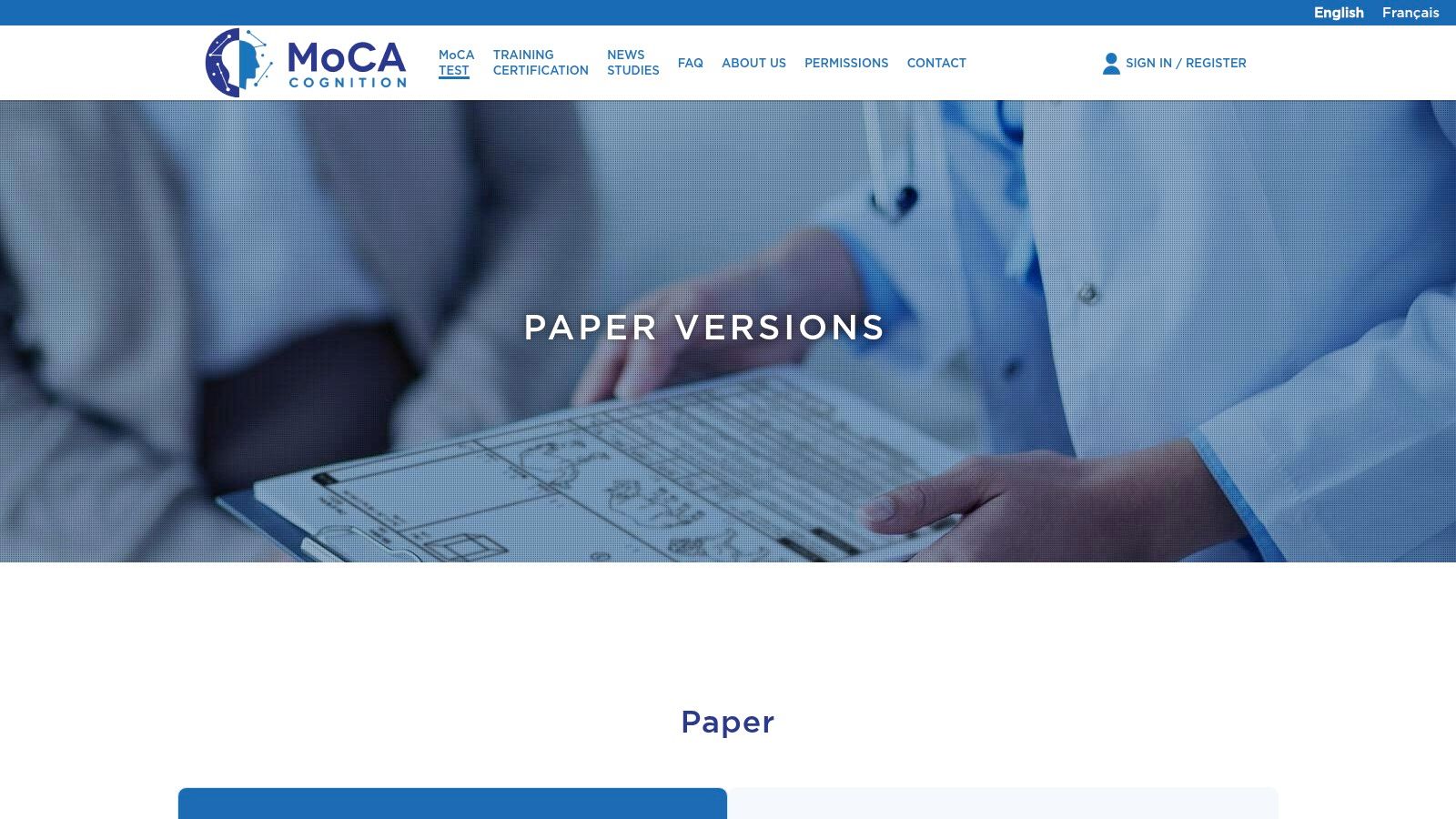 MoCA Cognition — Paper: MoCA Full (v8.1, 8.2, 8.3)