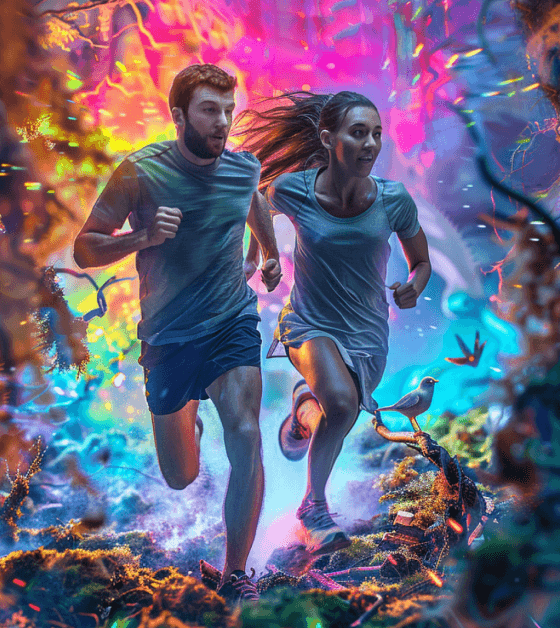 The top half of a screen of a mobile device