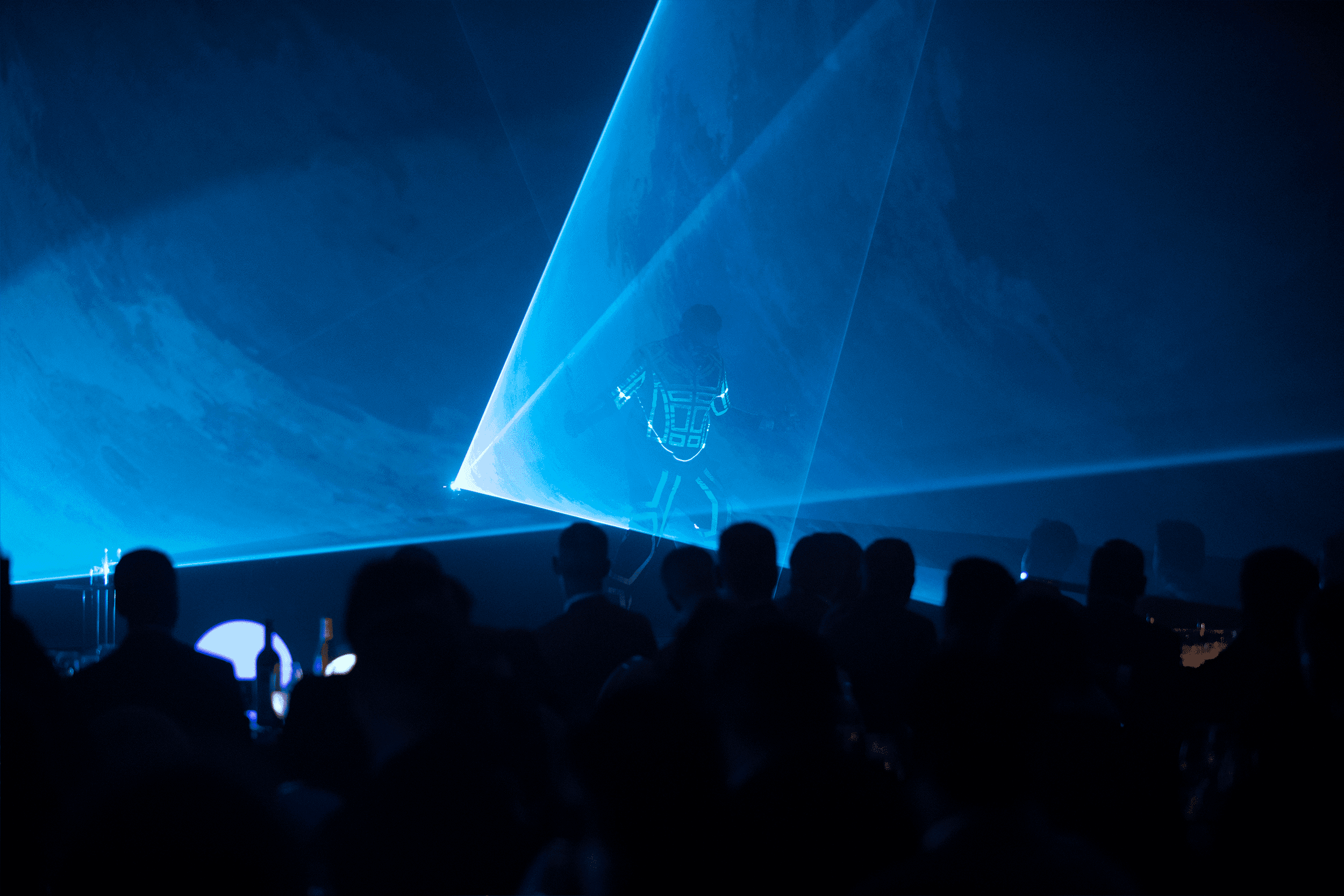 Republic Services Night of Stars performer with lazer