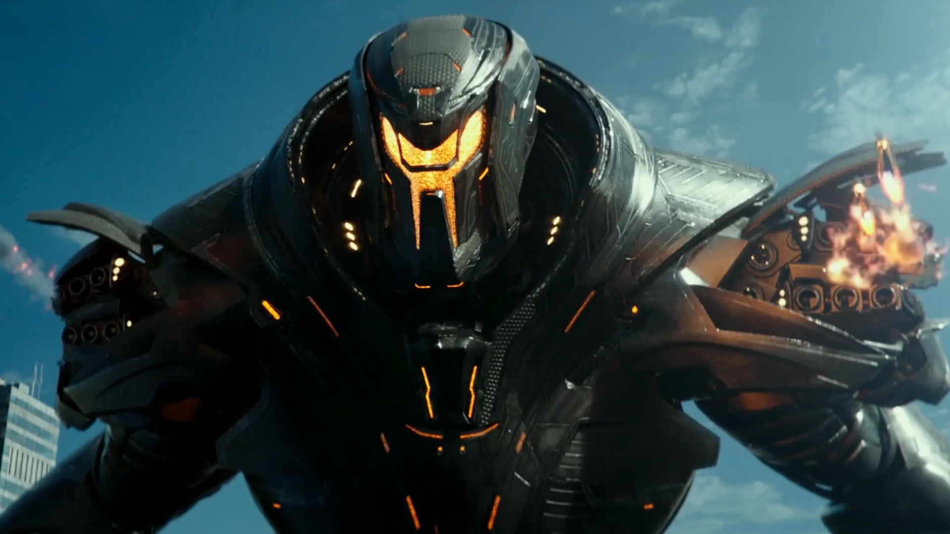 Key visual for Pacific Rim Uprising – Jaeger and environment concept design