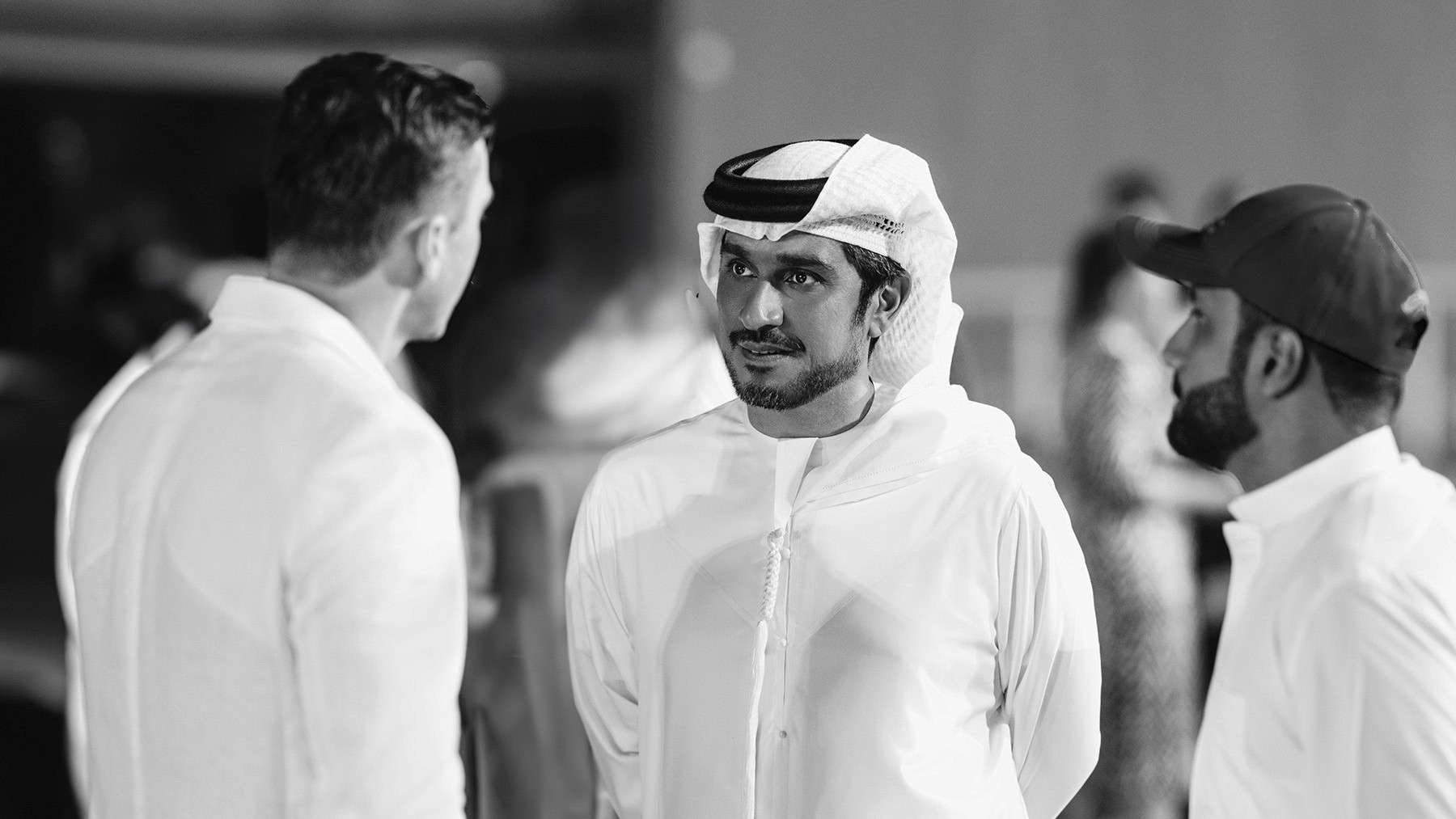 H.E. Mohammad Saeed Al Shehhi along with Ali Al Ali and Fine Art Photographer Artem Shestakov.