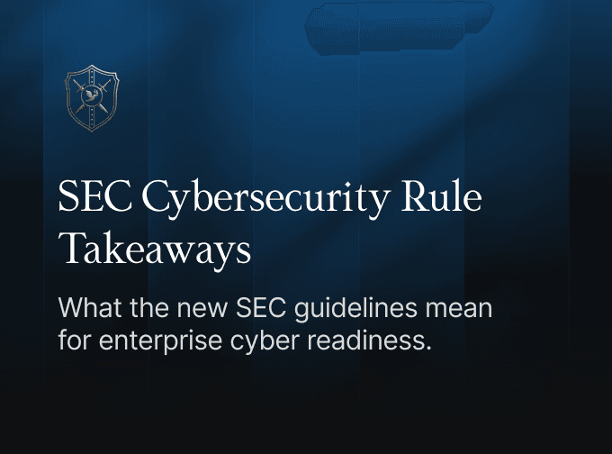 SEC Cybersecurity Rule Takeaways
