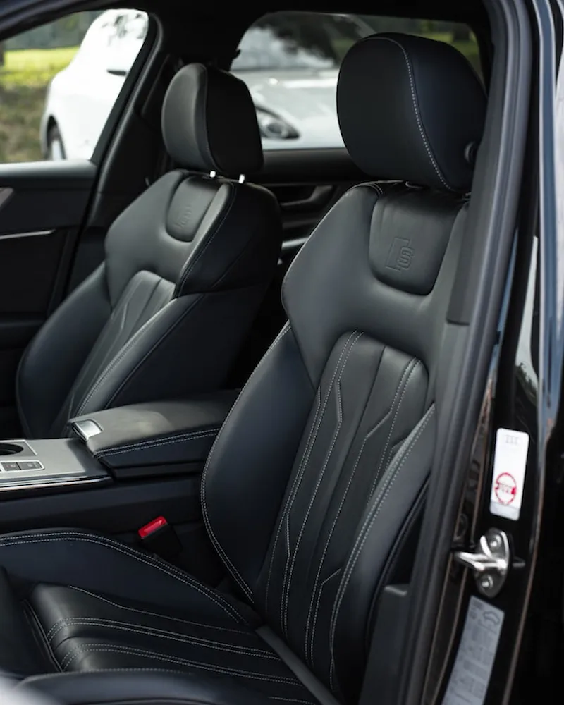 Leather Treatment - Image of clean leather seats