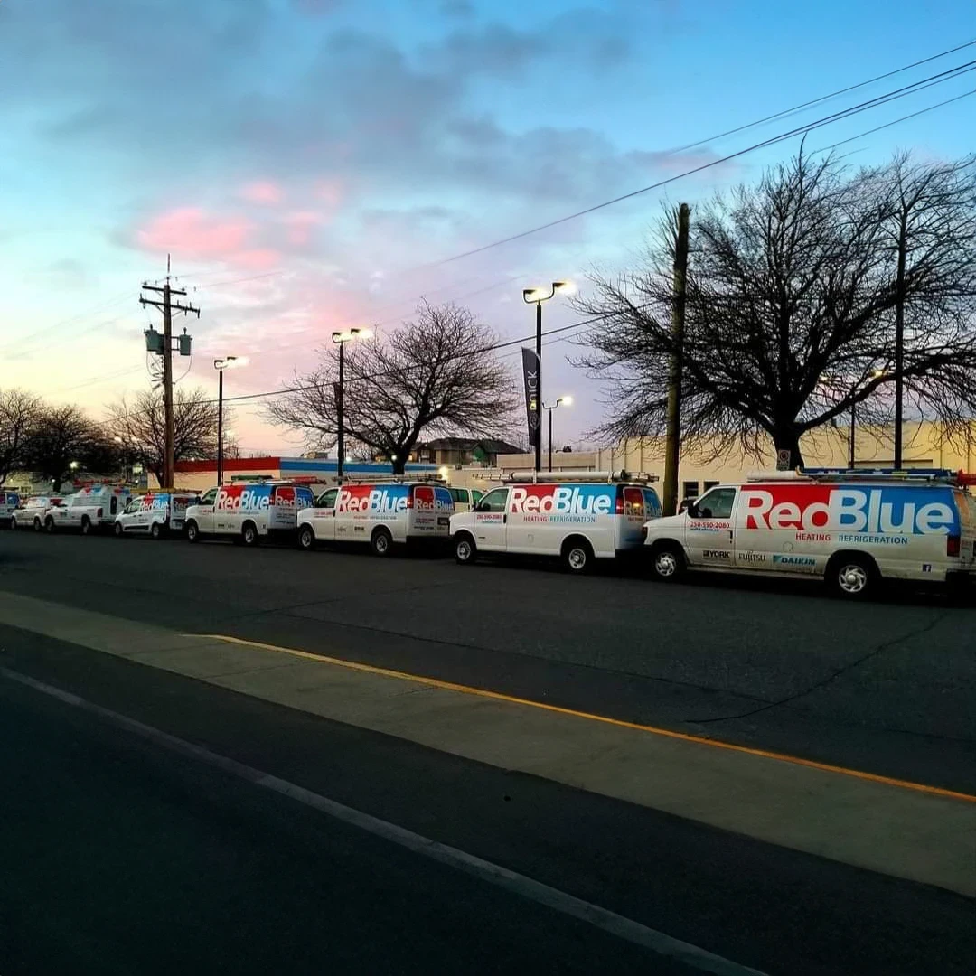 RedBlue fleet trucks