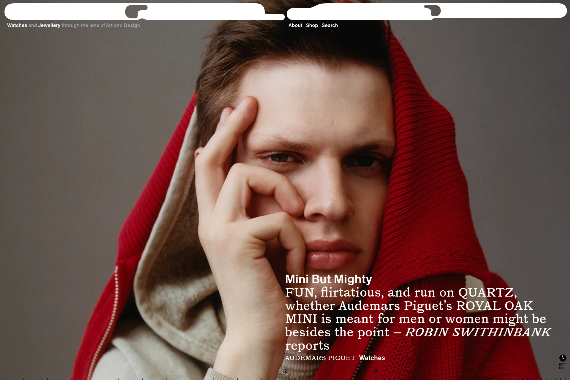 Screenshot of QP website