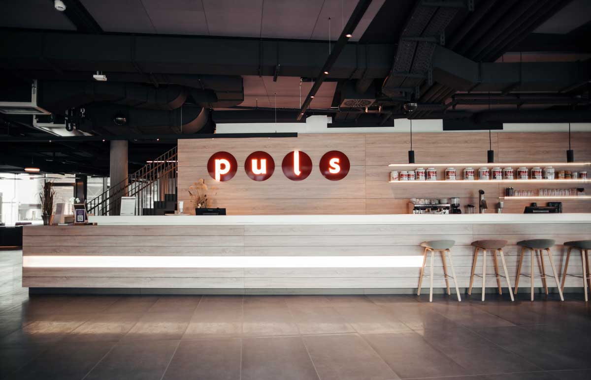 Empfangsbereich puls Studio Vaihingen