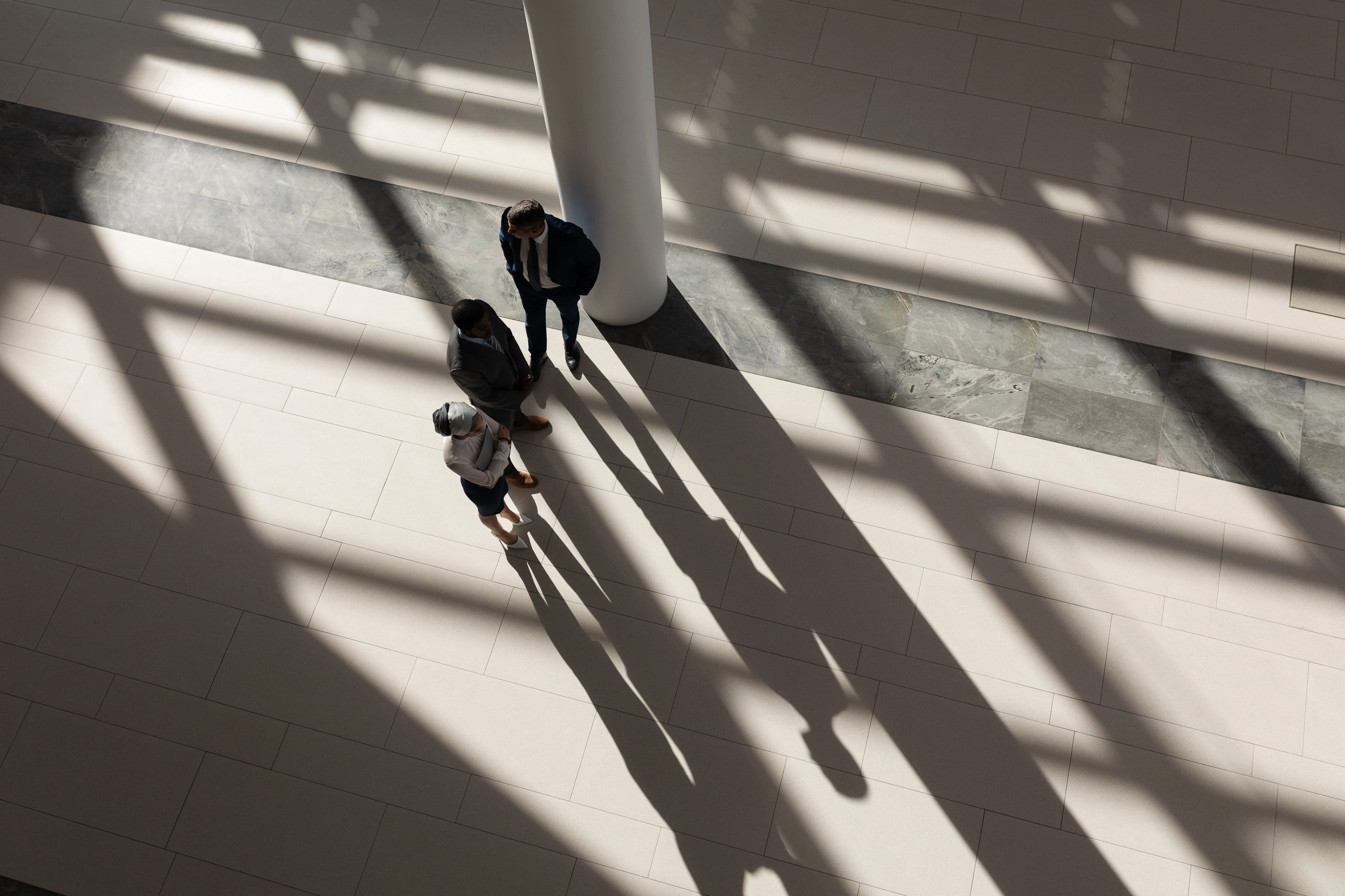 Two businessman in a meeting