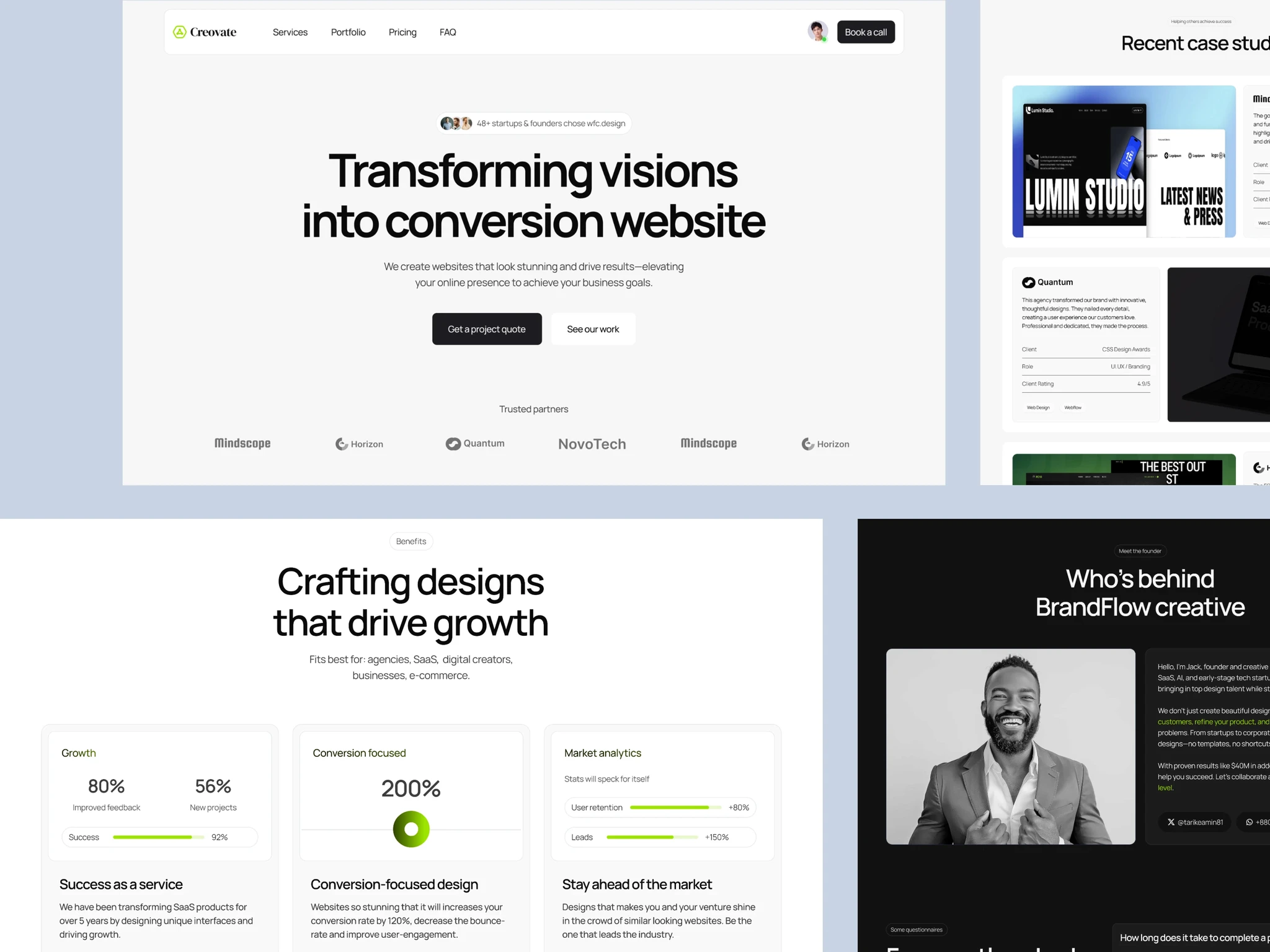 Modern Website Template for Creative Agencies