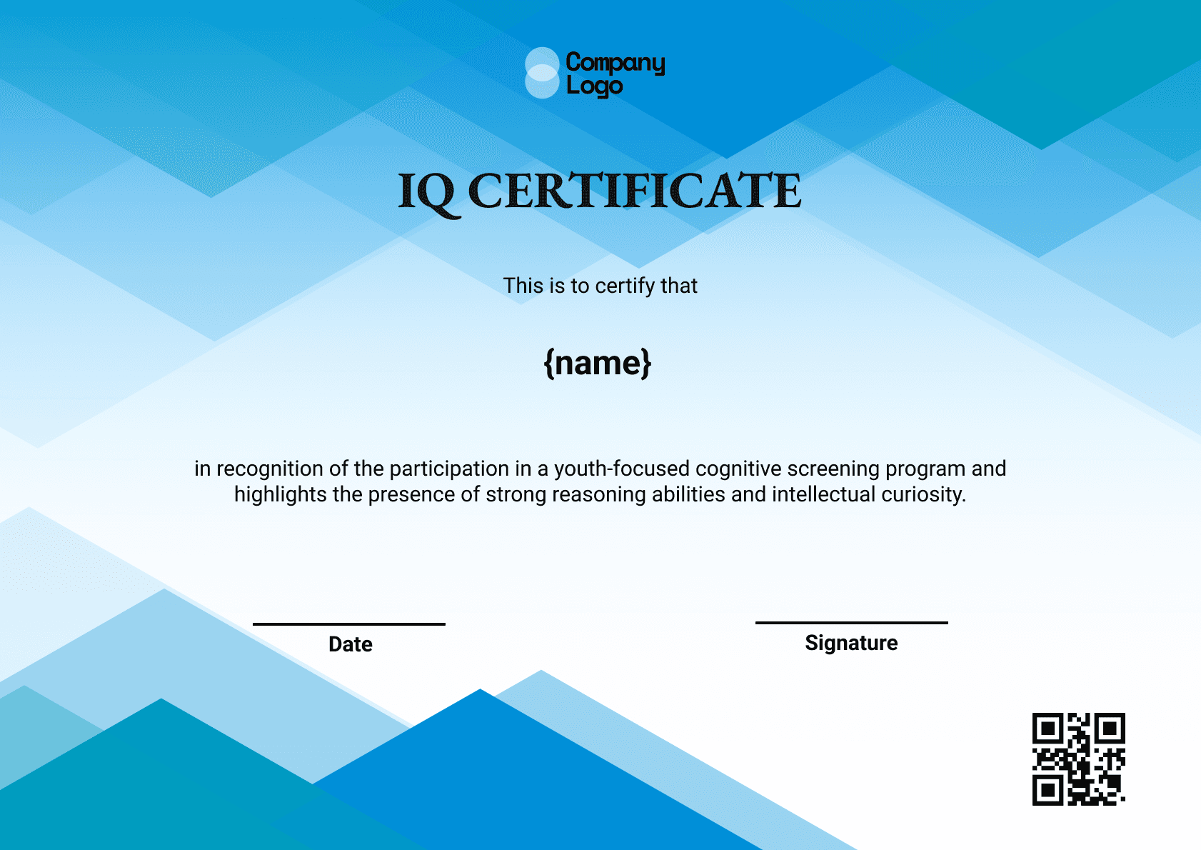 Wauld - Professional and attractive green recognition badge template