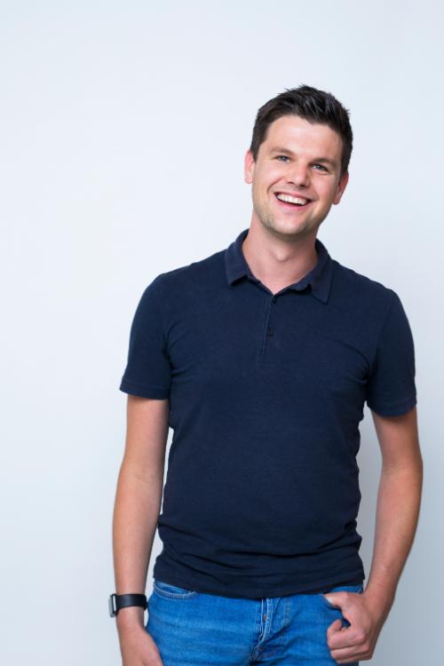 Portretfoto van backend developer Jeffrey Moelands