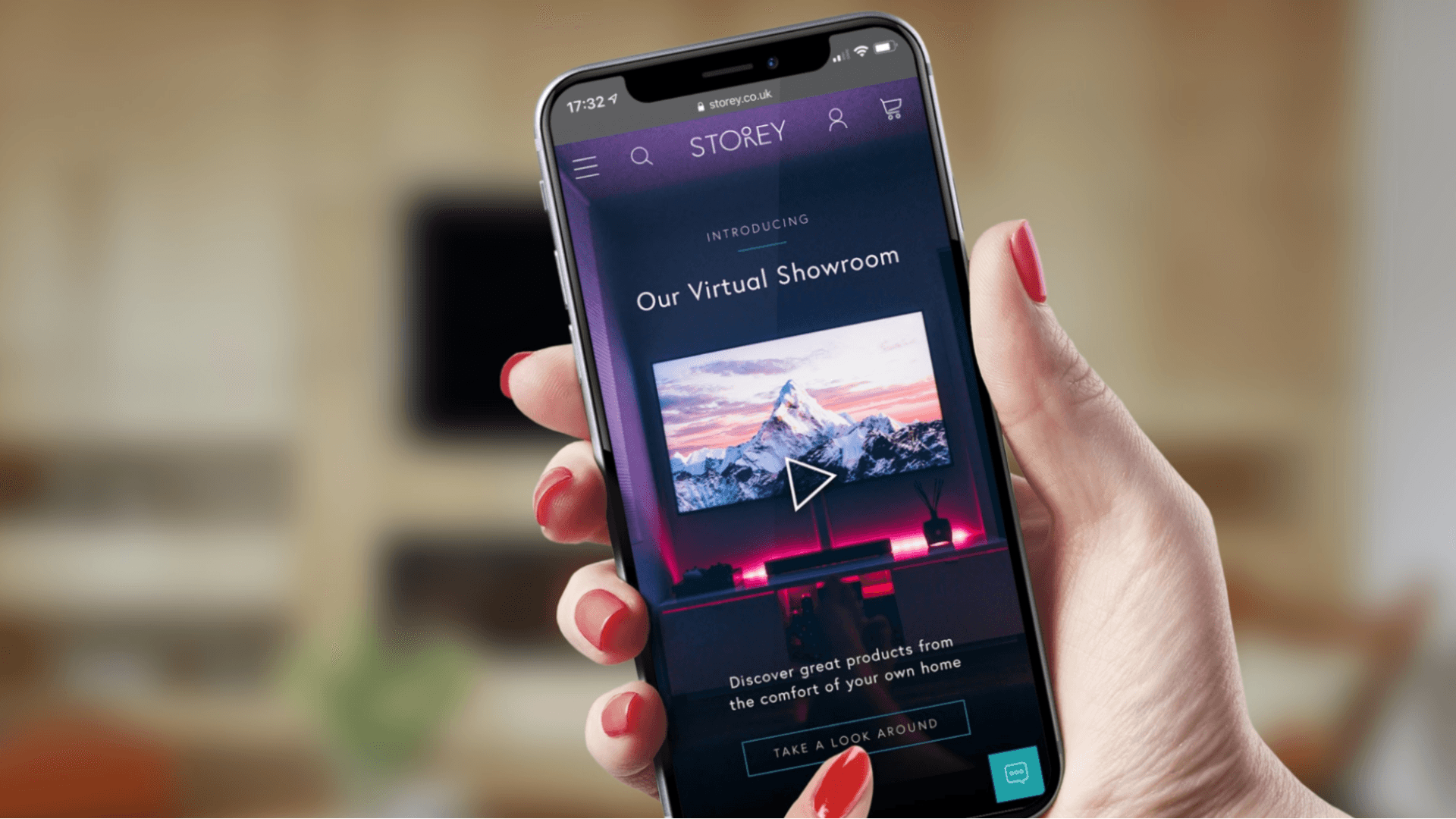 A shot of the RMG website on a mobile phone