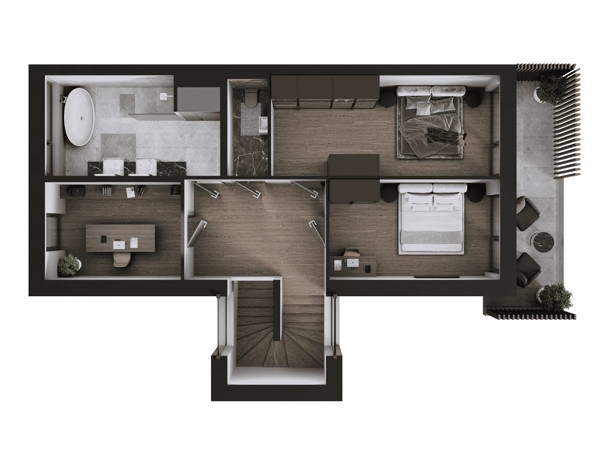 Render des Apartments