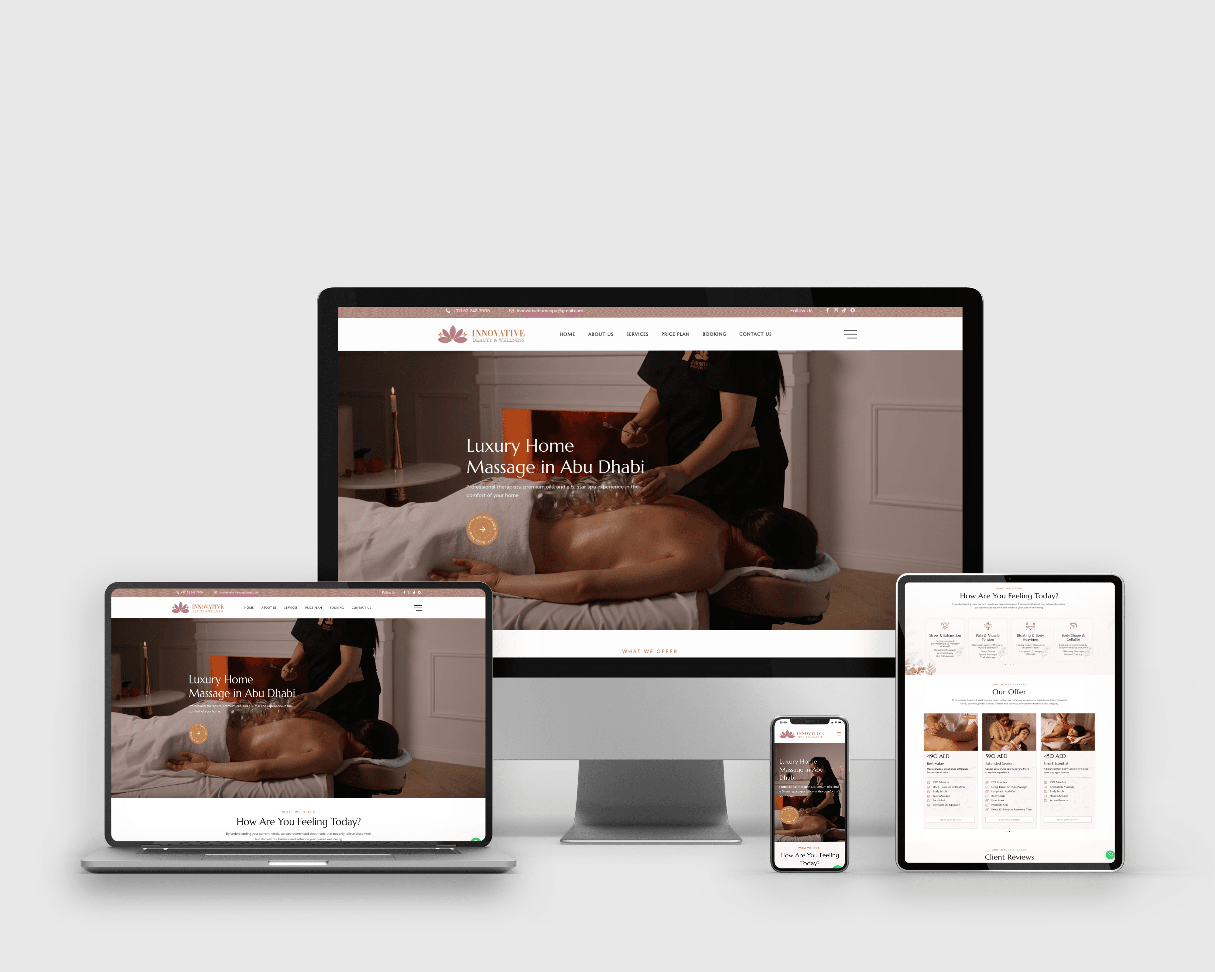 Innovative Beauty & Wellness Landing Page Development by Sareen Masri