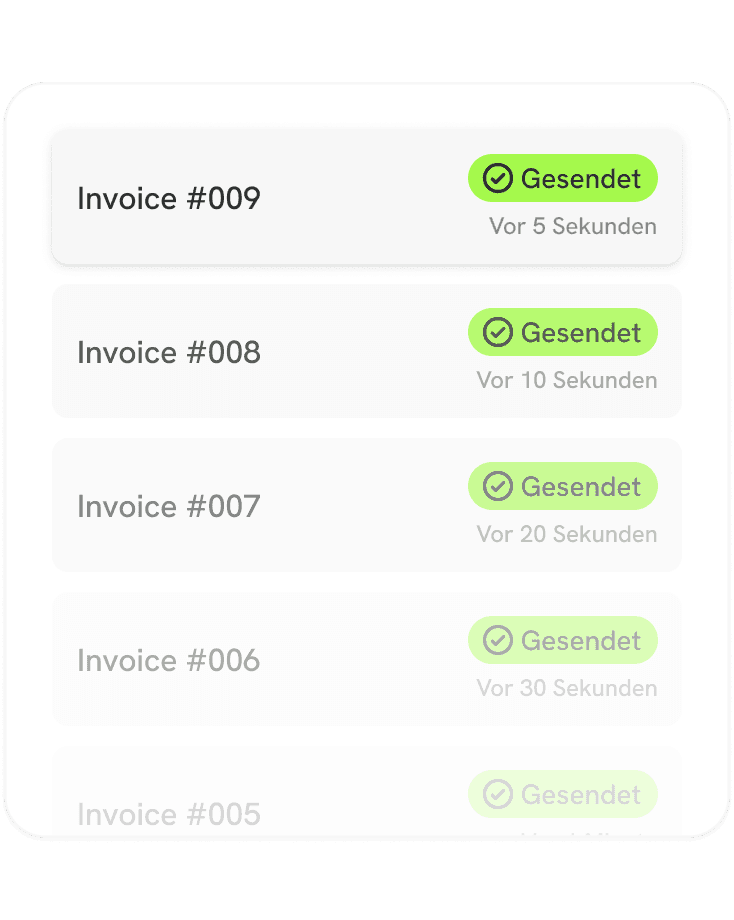Rechnungstool Übersicht
