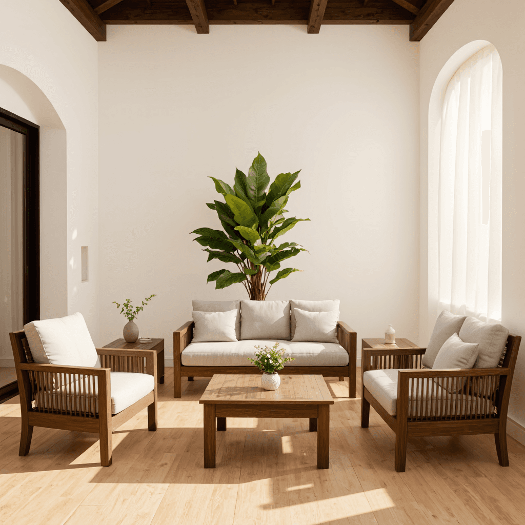 product photography of a set of outdoor furniture including a sofa, armchair, and coffee table