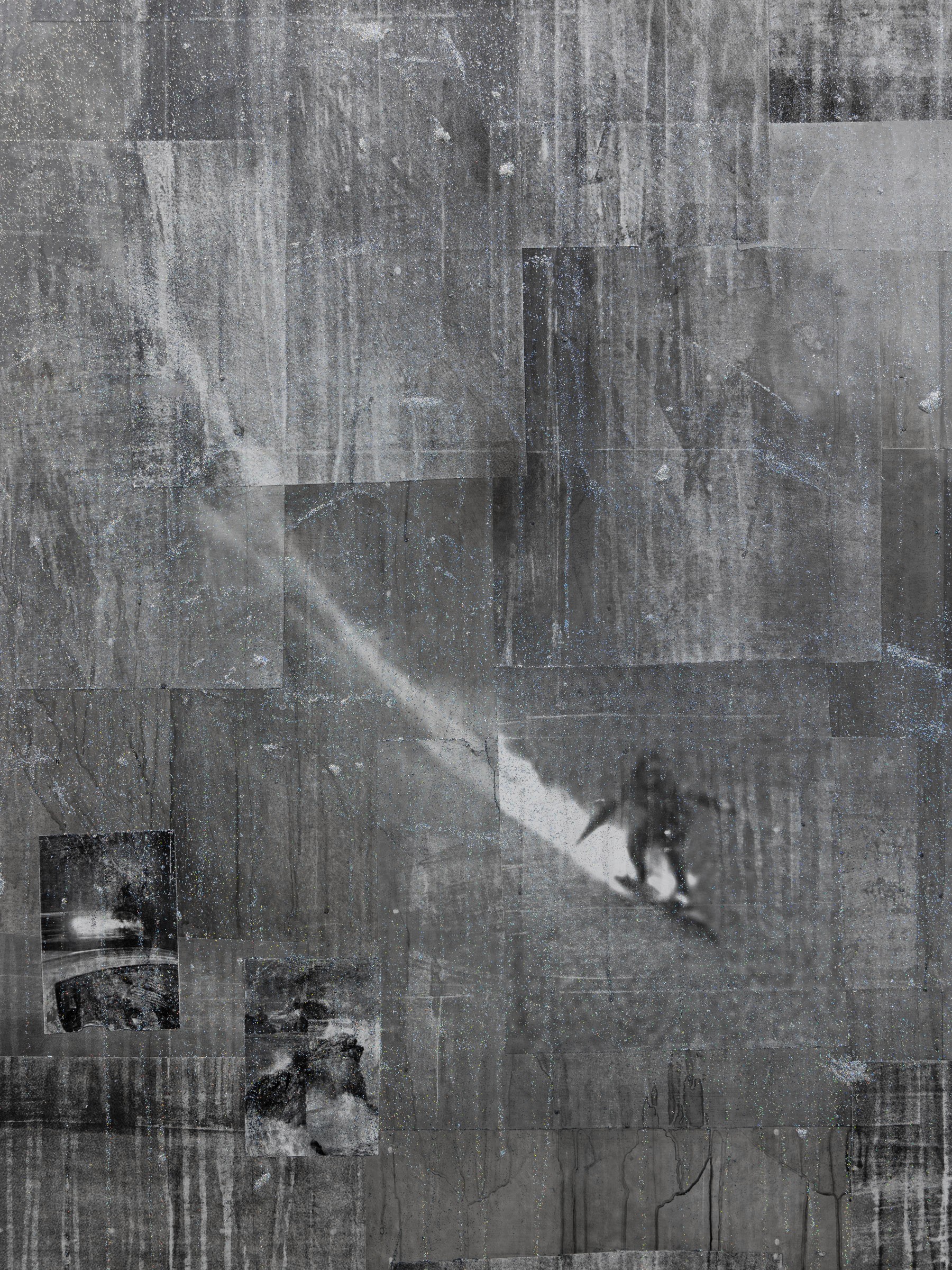 Nicholas Cheveldave artwork collage on canvas