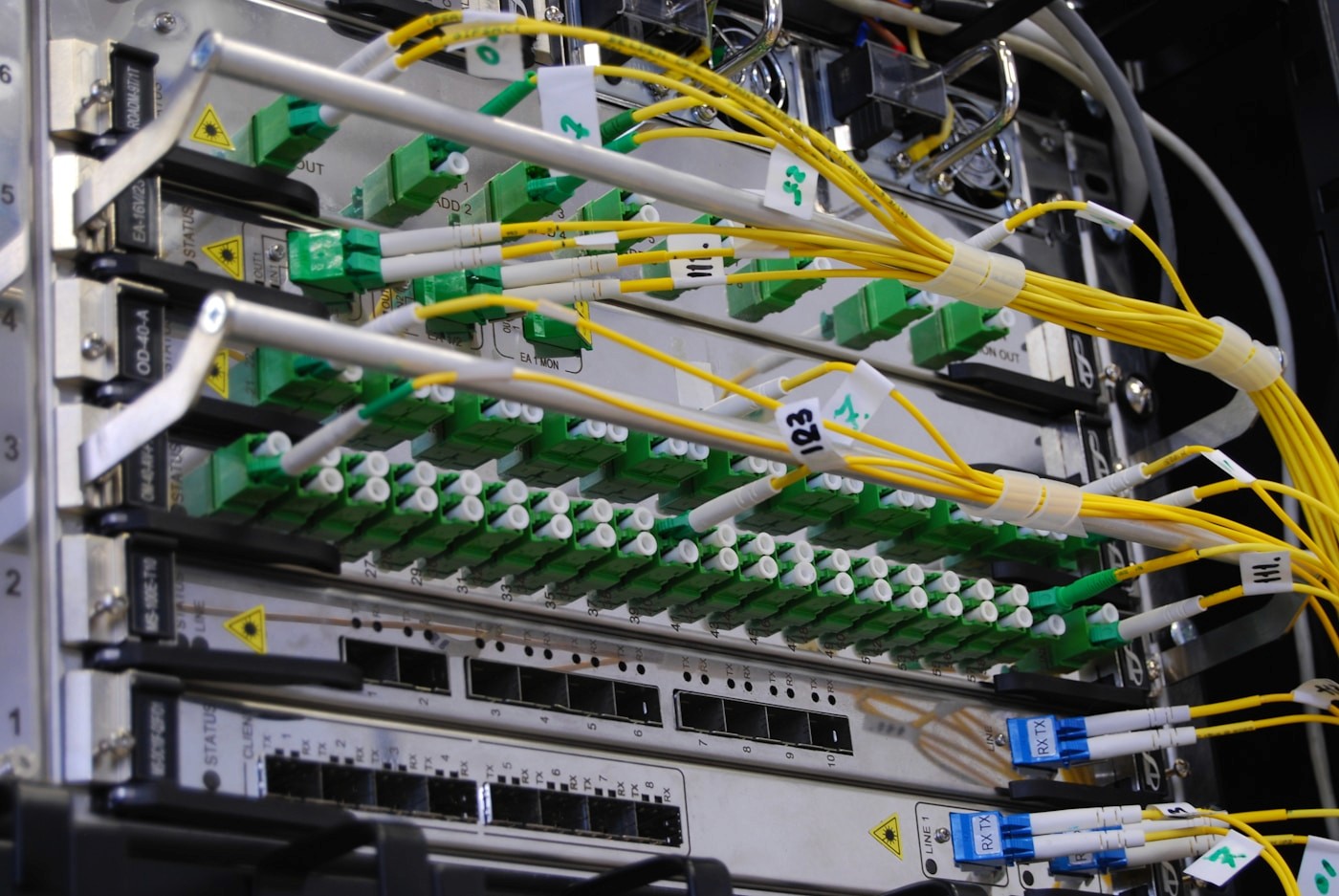 Fiber optic tools and telecommunications equipment