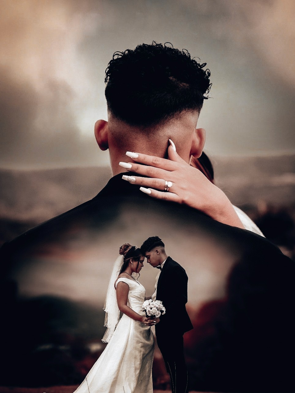 married couple pose 1