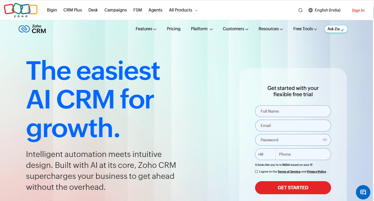 Zoho CRM