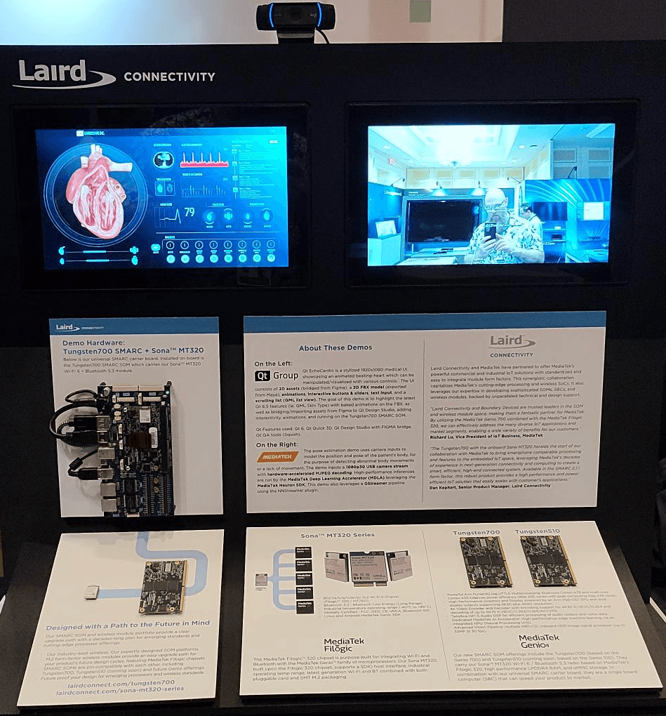 Laptop showing Bloomy UI