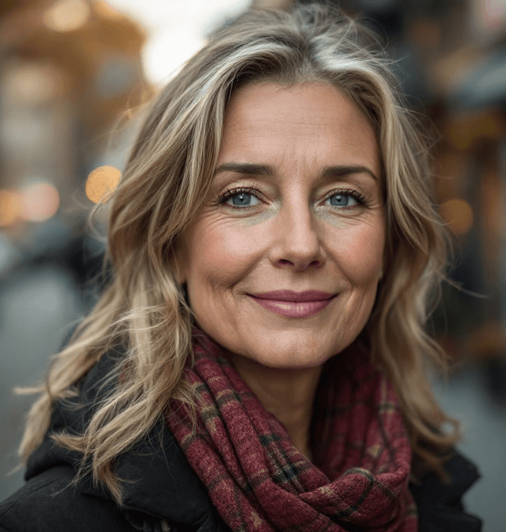 Portrait of a woman smiling at the camera