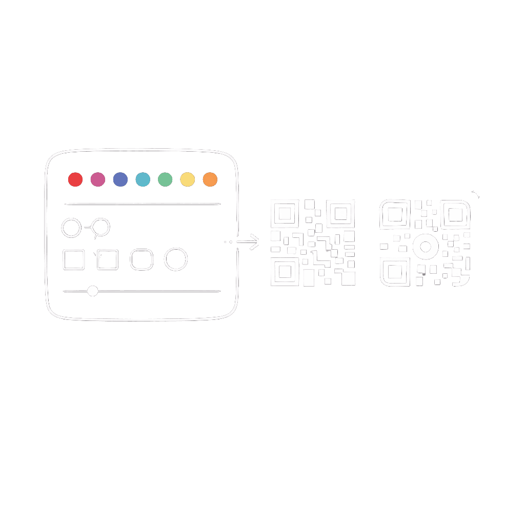 Custom QR codes and branding with colours logos and styles
