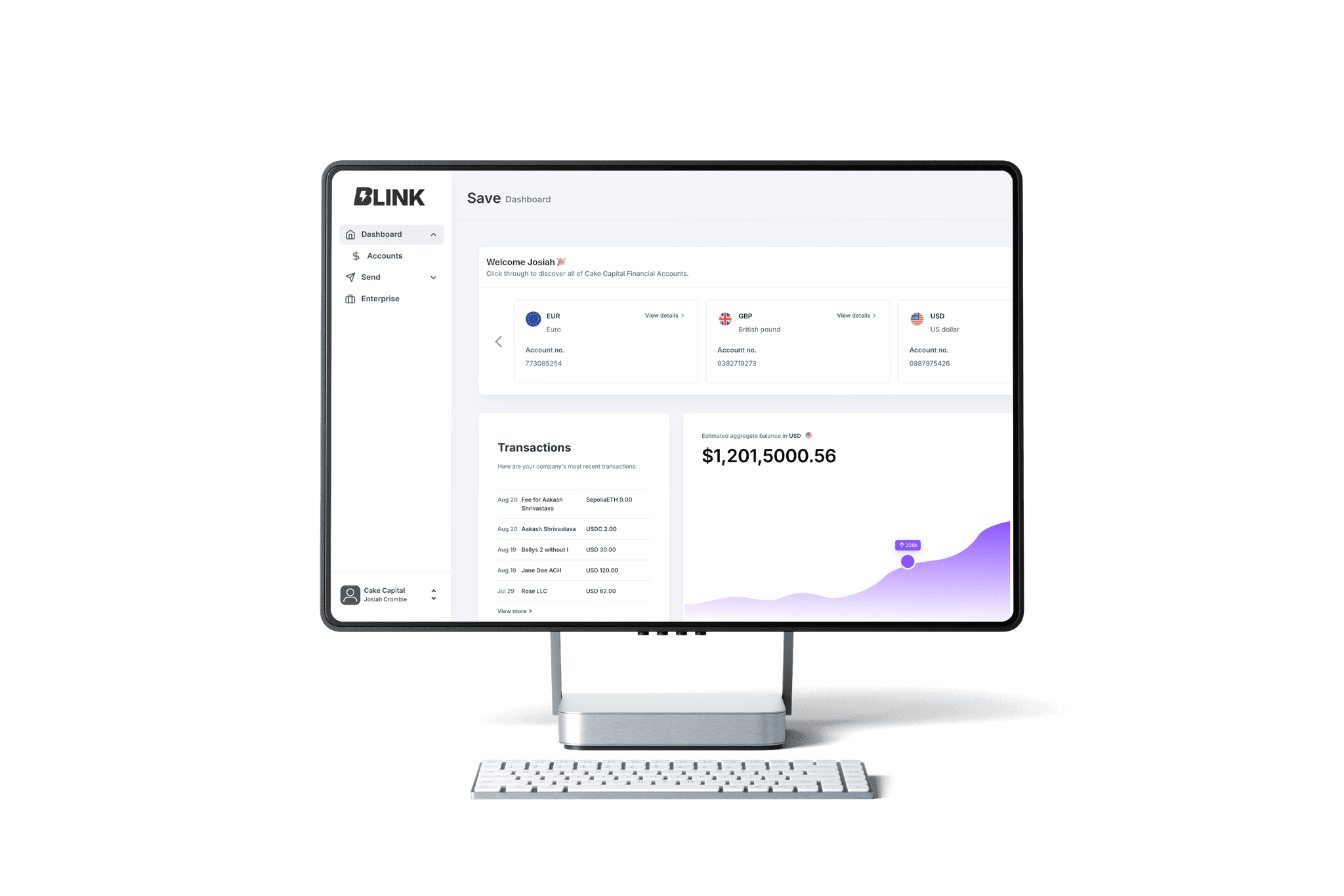 Fintec website framer template hero section photo