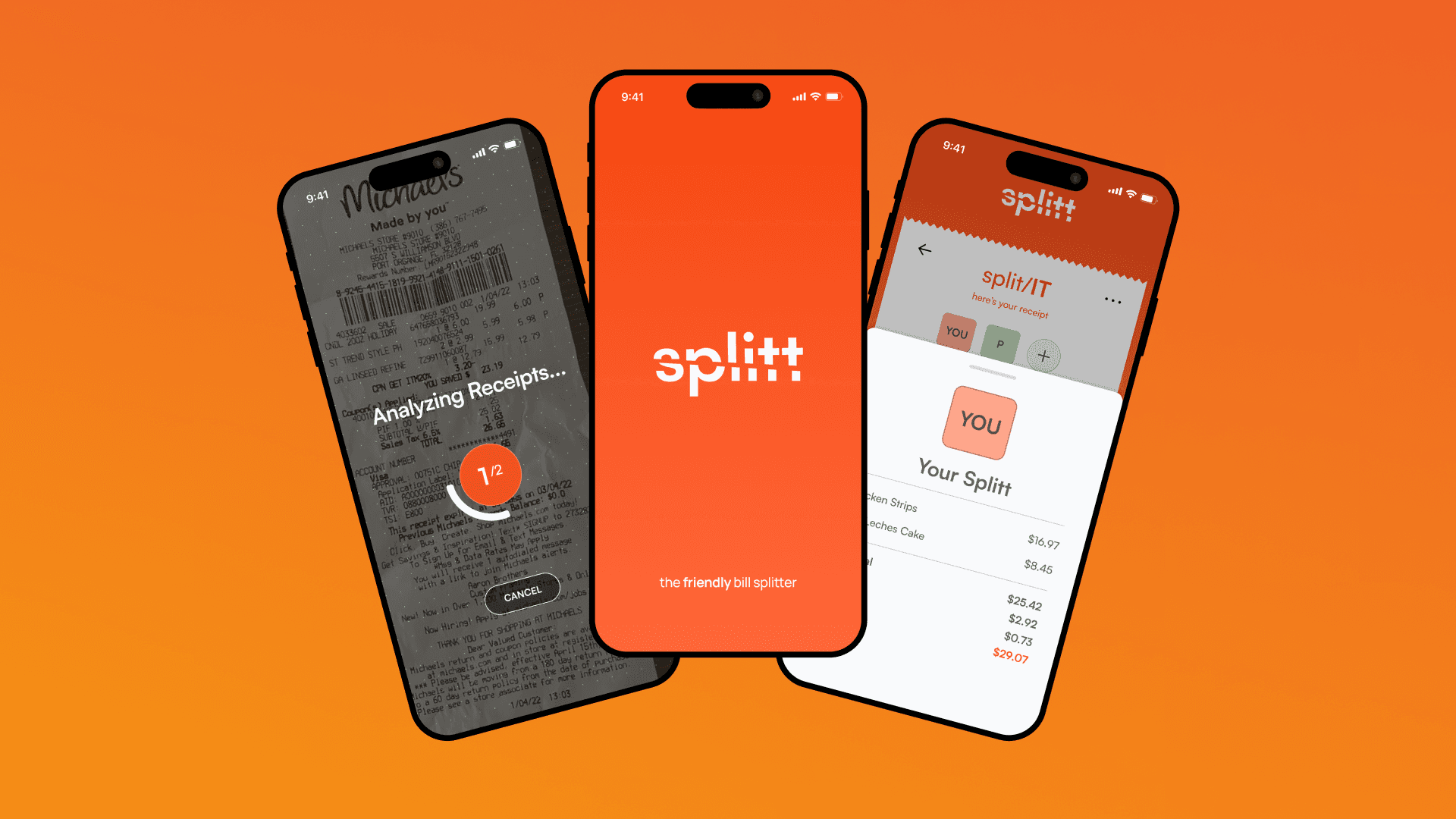 Splitt, the friendly bill splitter designed and developed in a day