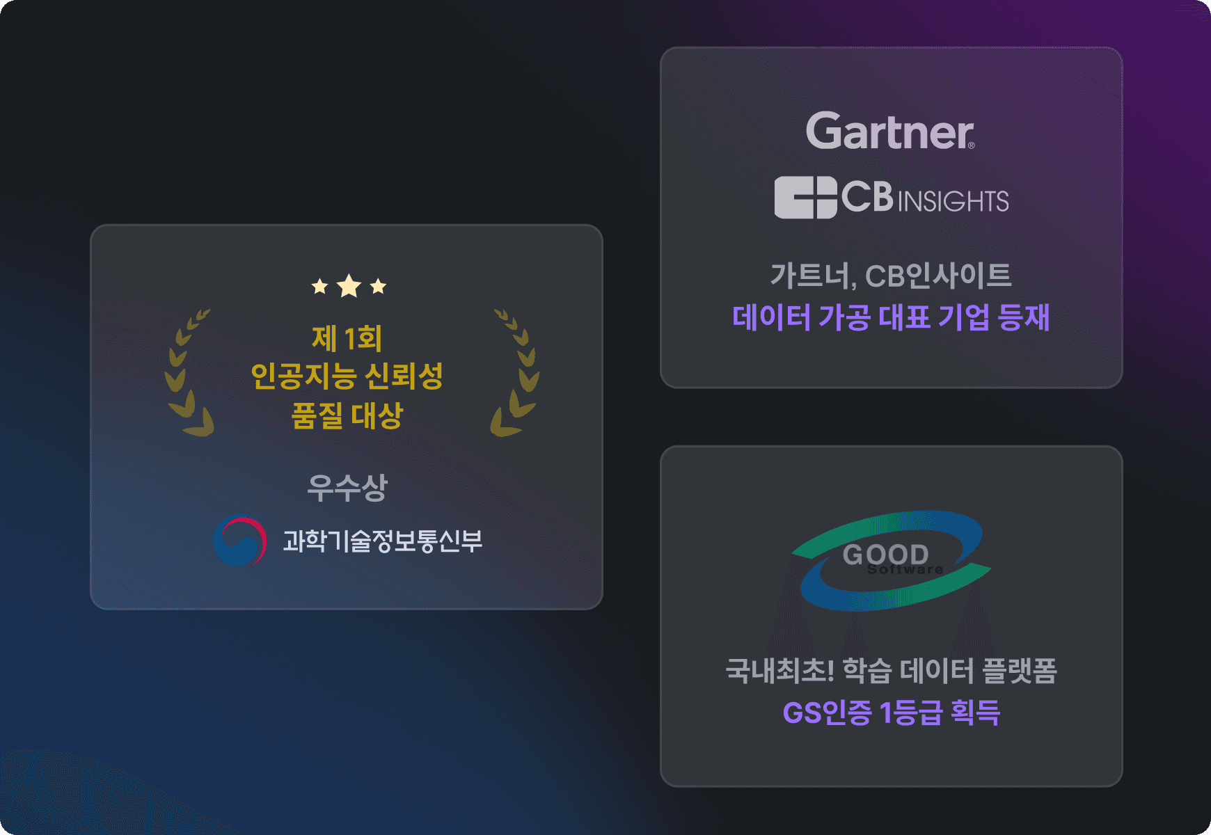 금융, 교육, 자율주행, 의료, 국방, 법률 분야를 상징하는 6개의 아이콘 이미지