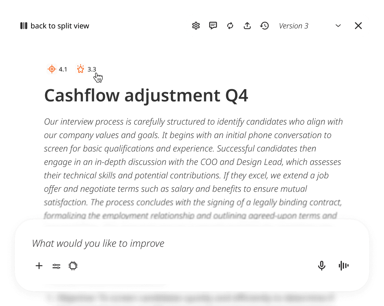 An image of Freelio's project ui