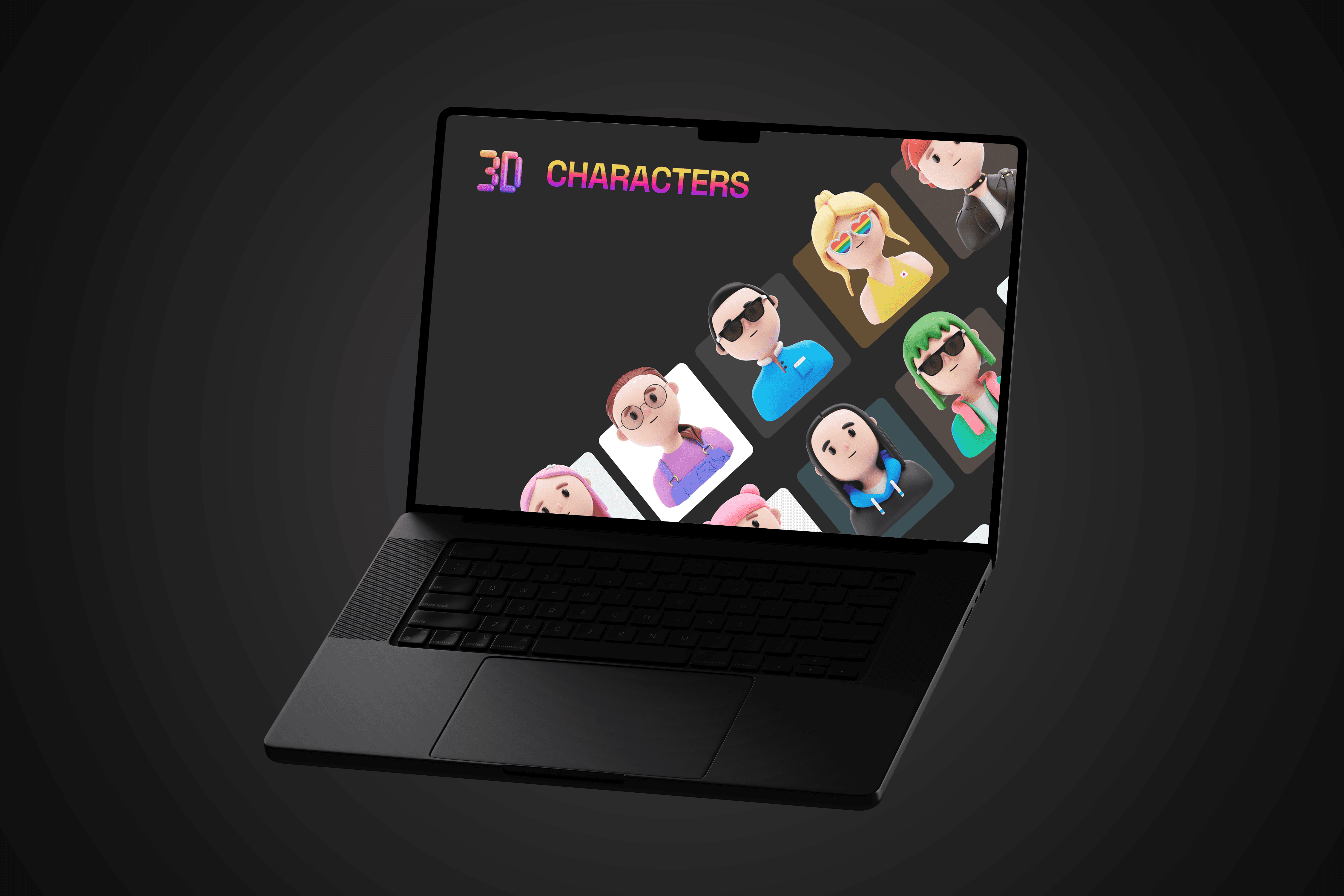 A mockup of a Macbook placed on a table