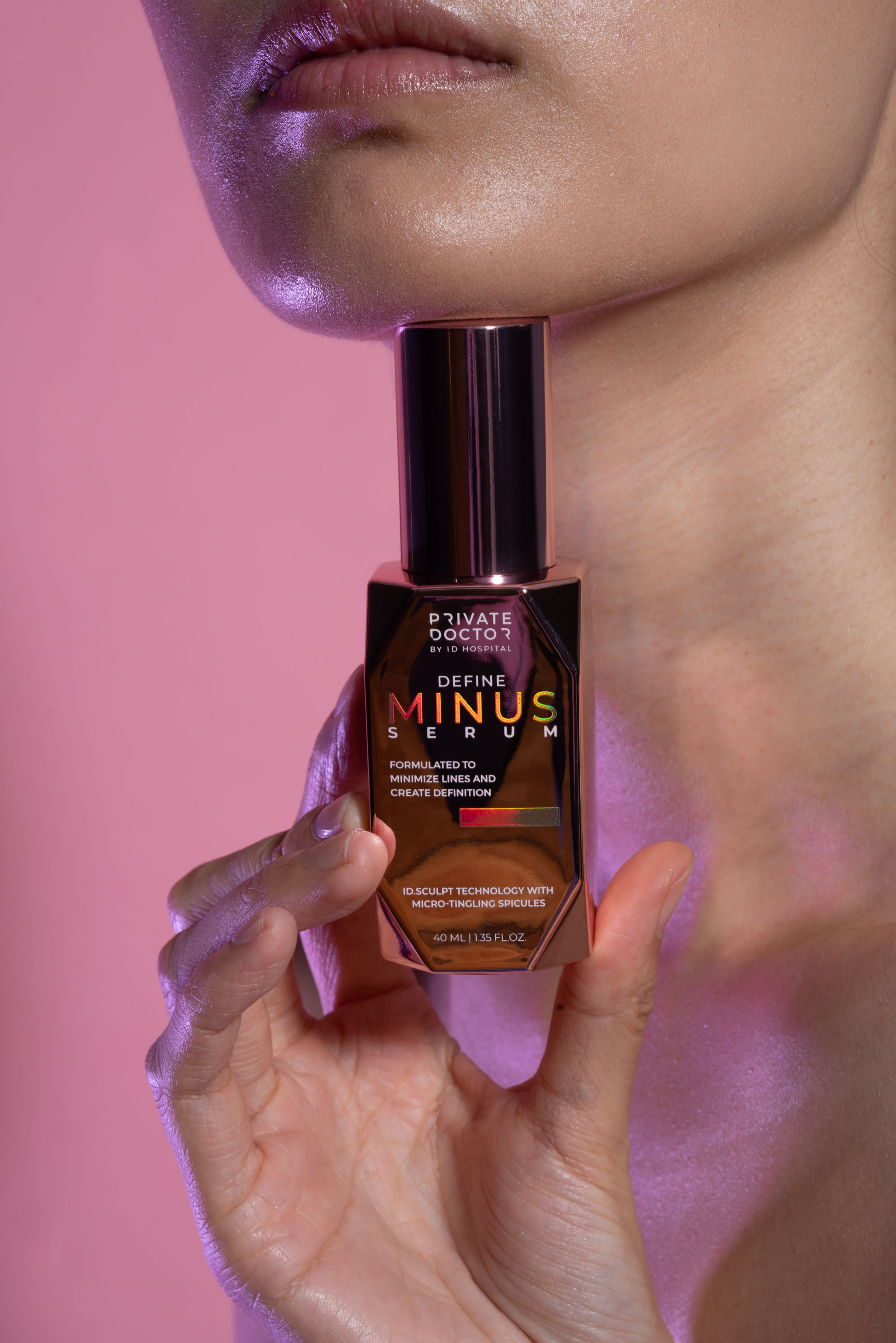 Branding & Packaging Design for Private Doctor’s skincare product featuring a groundbreaking formula designed to deliver surgery-like, contouring effects through a completely non-invasive approach.