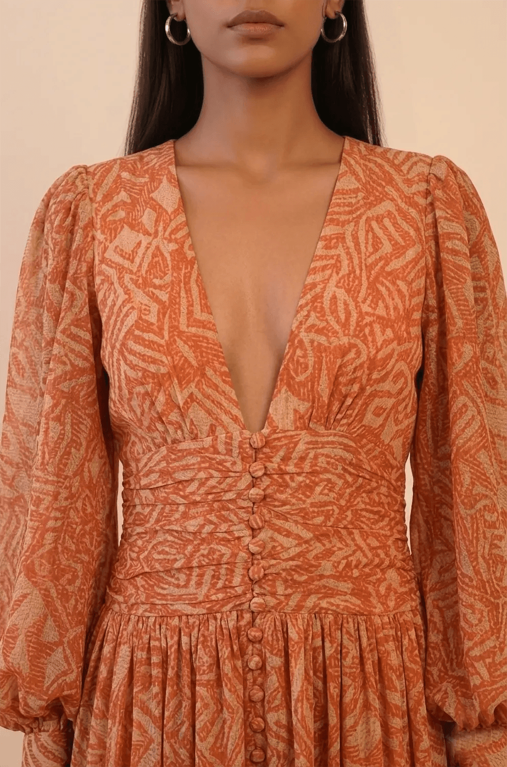 TAARA II Dress is a one of a kind piece, handcrafted in house from pure silk.