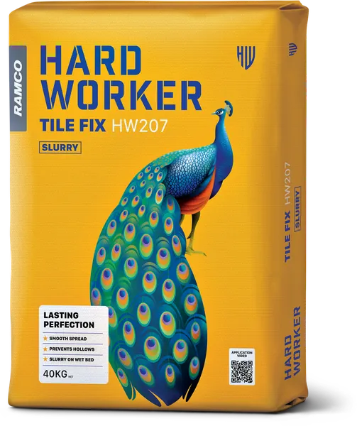 Hard Worker Tile Adhesive Slurry or a stronger and faster fixing of tiles directly over fresh screed in wet-on-wet applications.