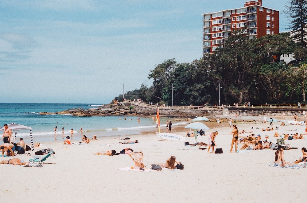 Manly beach on the Northern Beaches